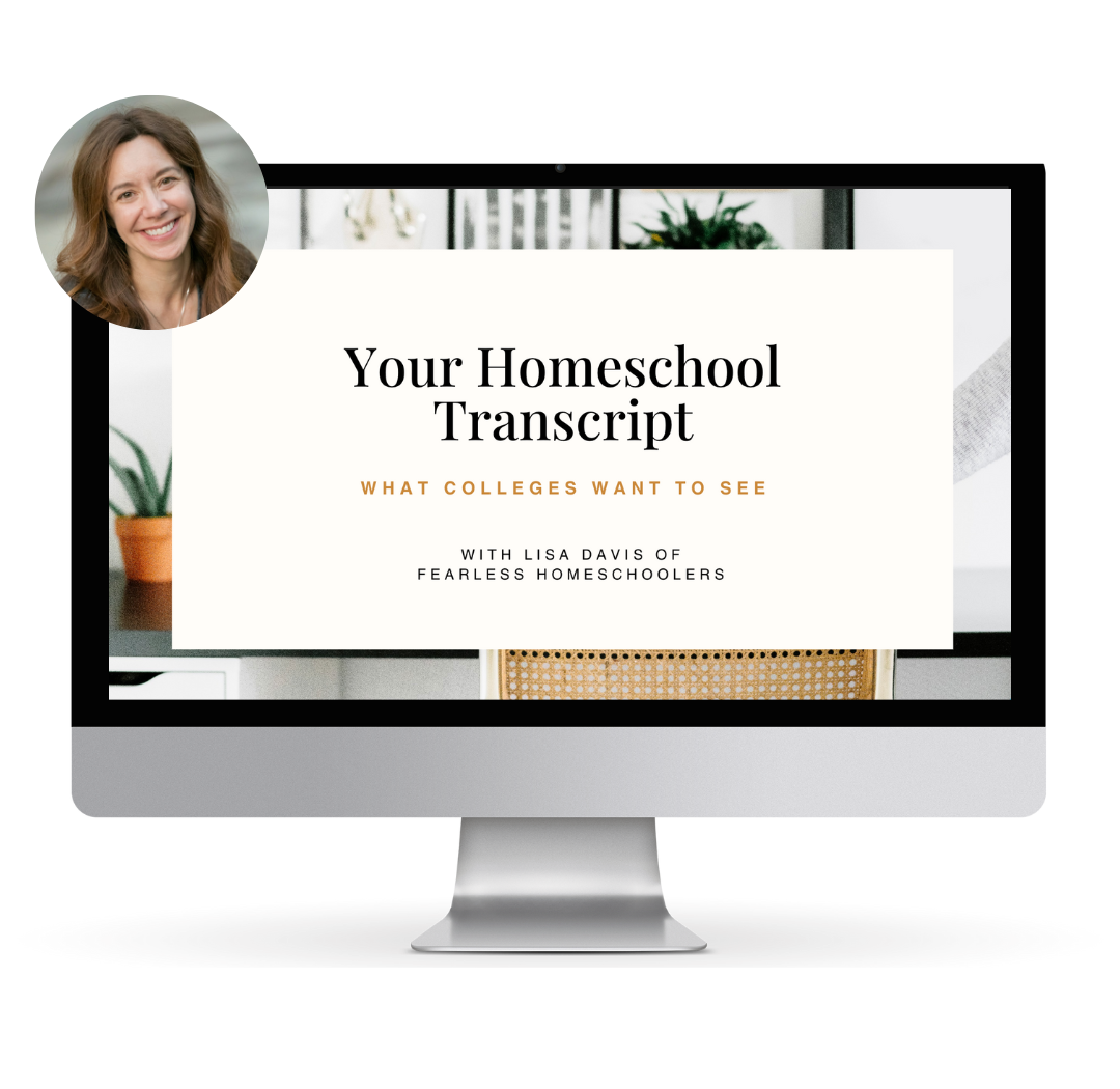 AP class on computer with homeschooler legs